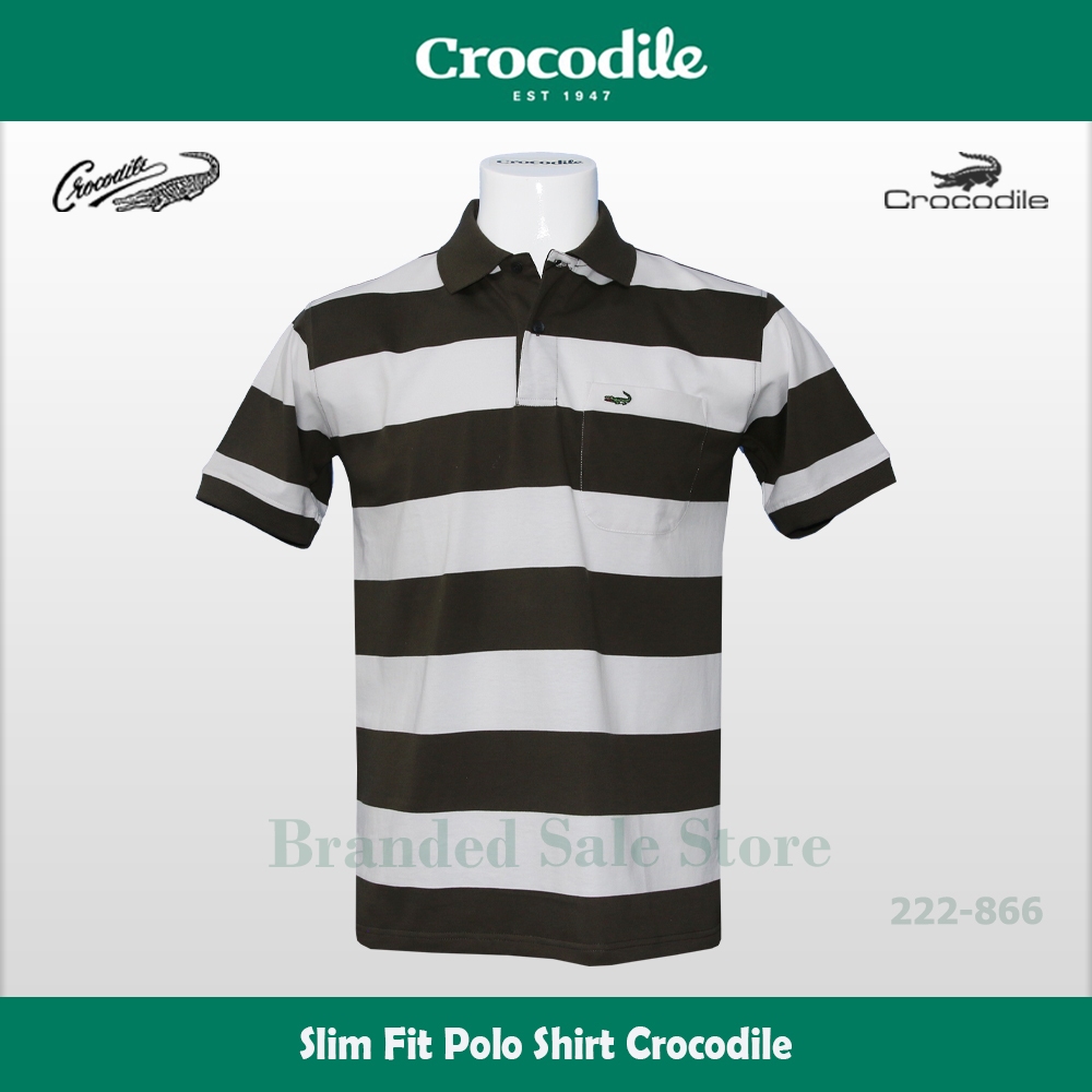 Baju Kaos  Kerah Pria - Slim Fit Men Polo Shirt Original CROCODILE 222-866-41