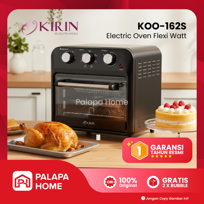 Electric Oven Kirin Omni KOO162S 16 Liter FlexiWatt Open Listrik KOO 162S 16L