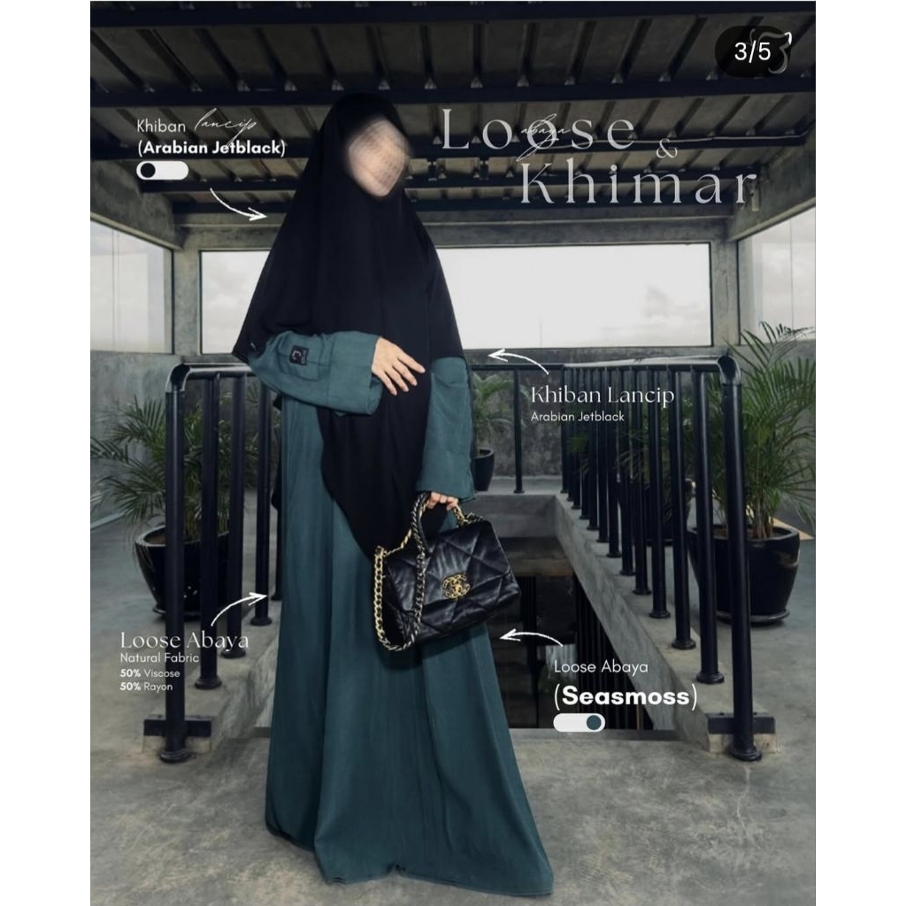 Abaya Loose Seasmoss Bonavista