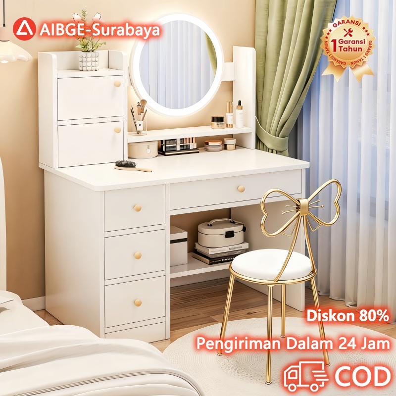 [Surabaya Express]Meja Rias Kamar Tidur Minimalis Modern, Meja Rias Terbaru Viral Sederhana Multifun