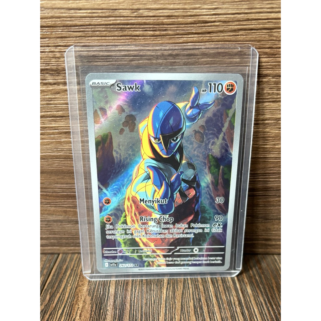 sawk art rare pokemon card