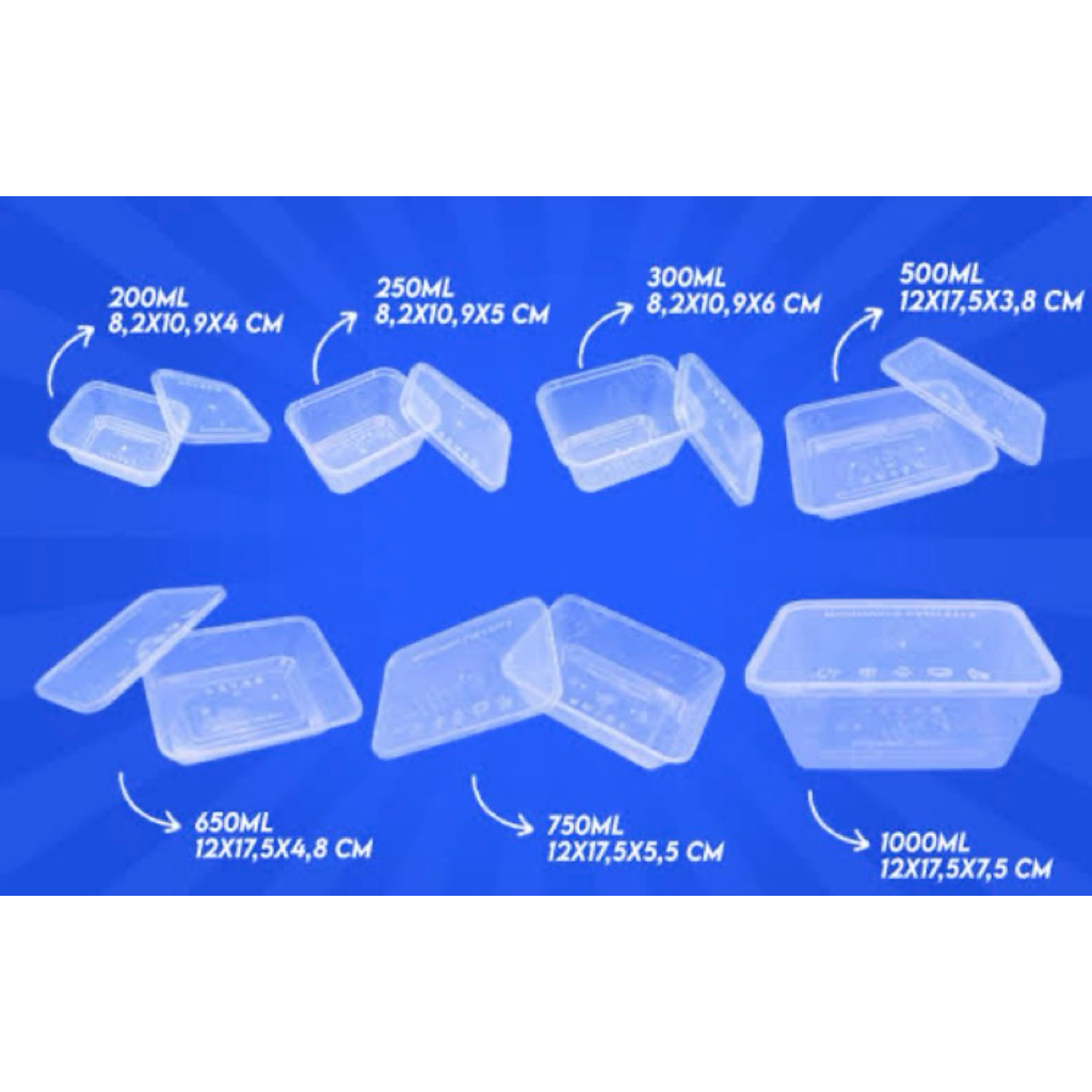(25set) Thinwall Food Container / Thinwall victory Rectangle / THINWALL VICTORY RECTANGLE PERSEGI PA