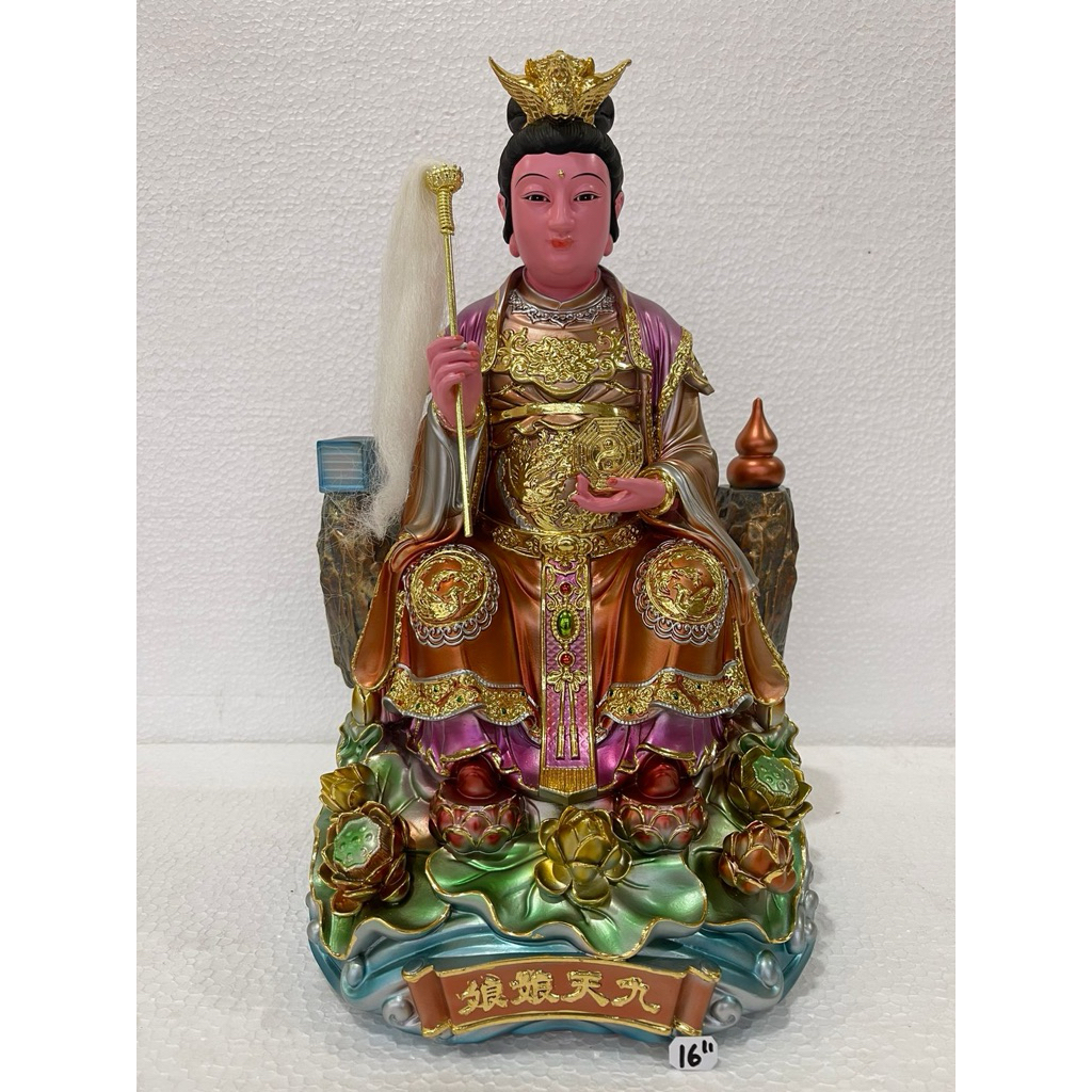 patung dewa Jiu tian xuan ni / kiu tian 16in fiber L2