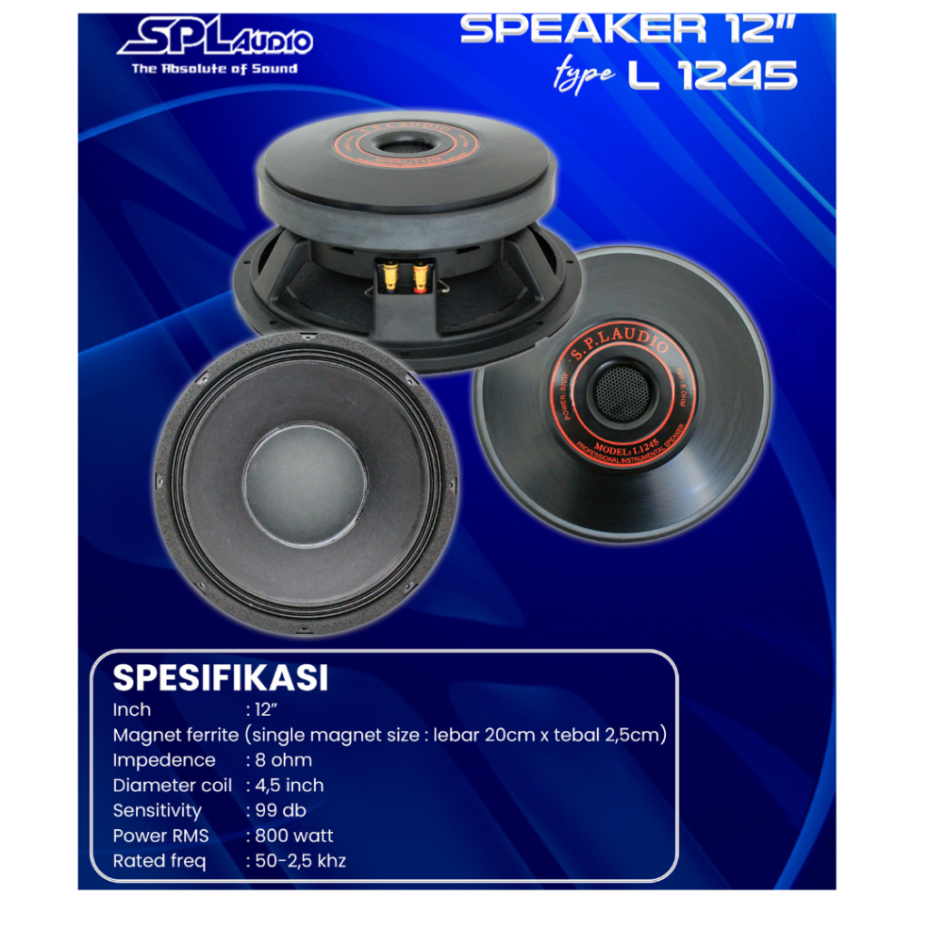 SPL Audio Speaker 12 Inch L1245