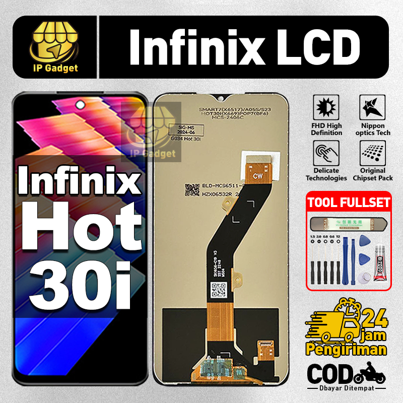 ORI FOR LCD Infinix HOT 30i Fullset Original LCD HP Infinix HOT 30i Asli Touchscreen Layar Sentuh HP