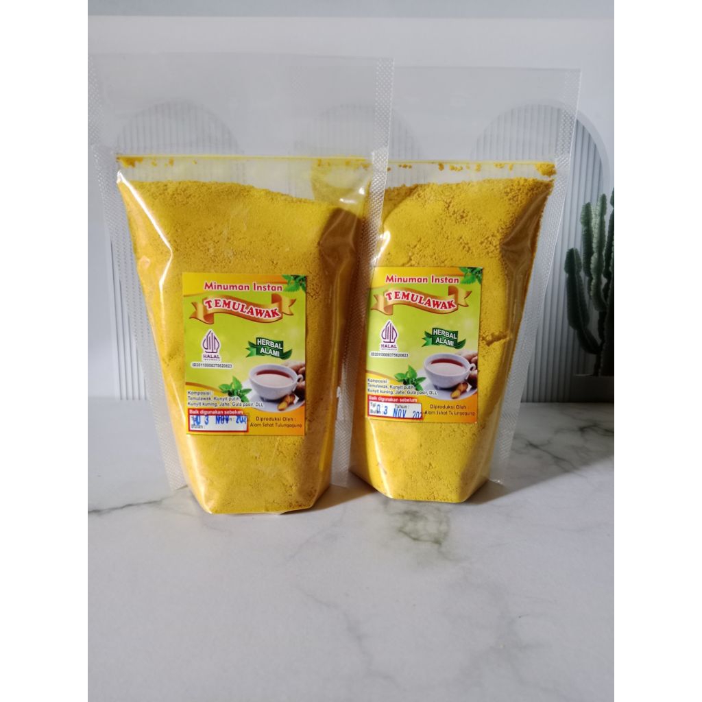 temulawak instan plus gula /herbal lambung/temulawak instan non gula/temulawak bubuk instan