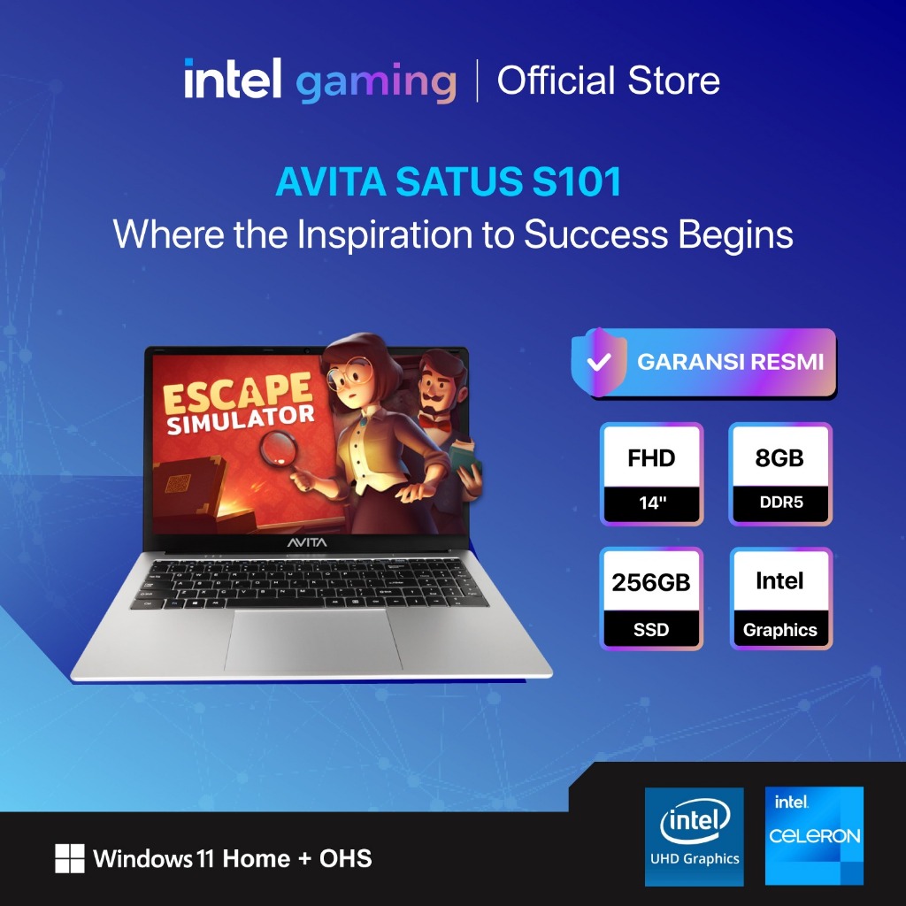 AVITA SATUS S101 N4020 8GB 256GB W11 14.0 SILVER
