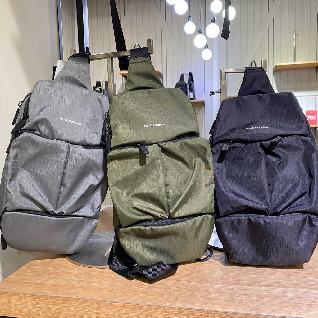 READY TAS CHEST BAG PRIA SOMERTON ORIGINAL HUSH PUPPIES SLING SELEMPANG SALE TERBARU