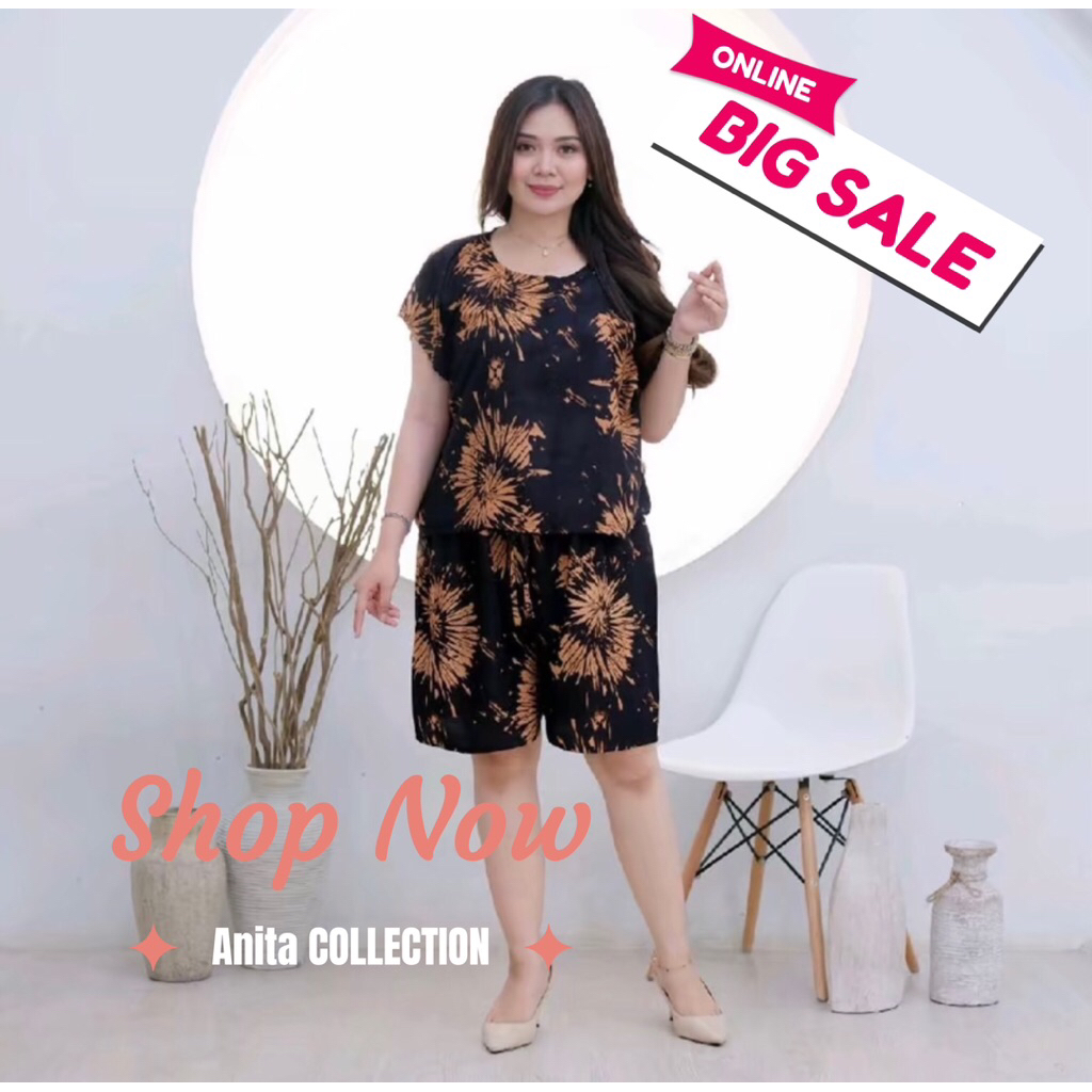 Setelan Rayon Baju Santai Pakaian Rumahan Wanita Dewasa Remaja Nyaman Setelan Baby doll