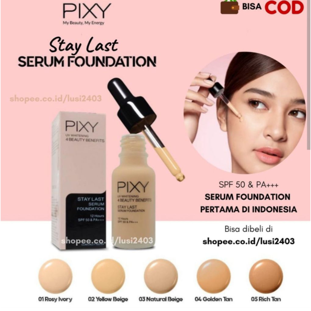 Pixy stay last serum foundation