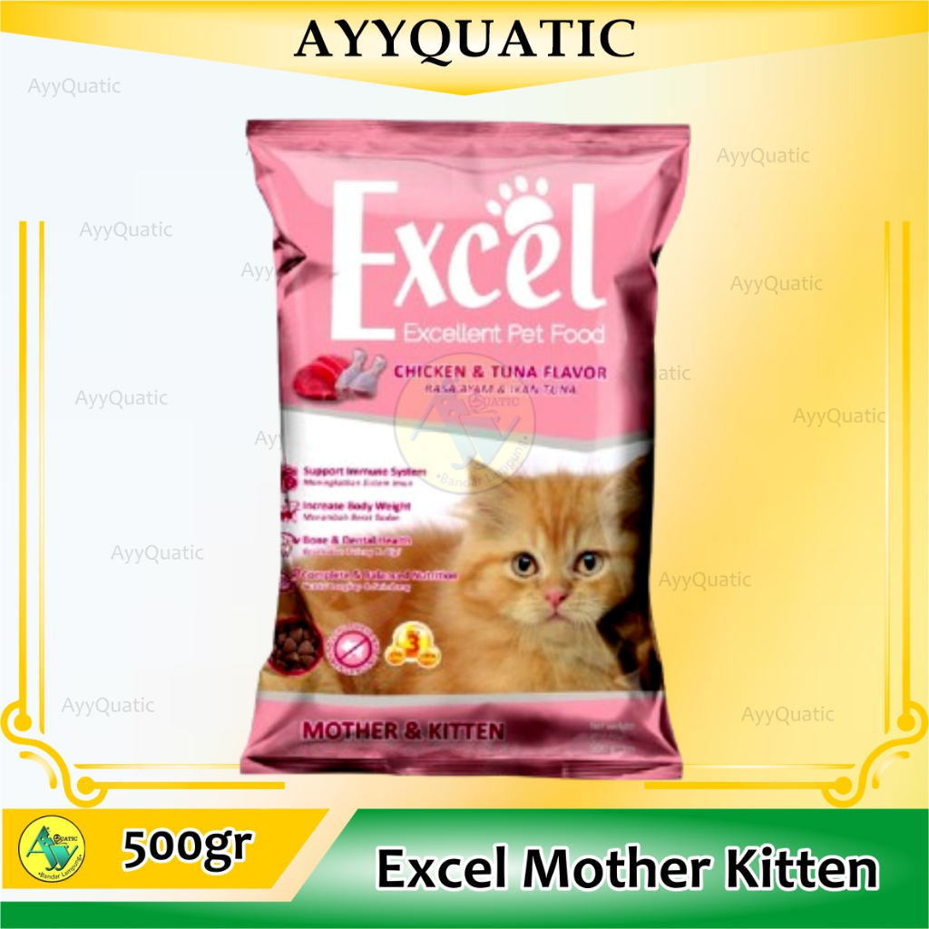 EXCEL Mother & Kitten Makanan Kucing dry food