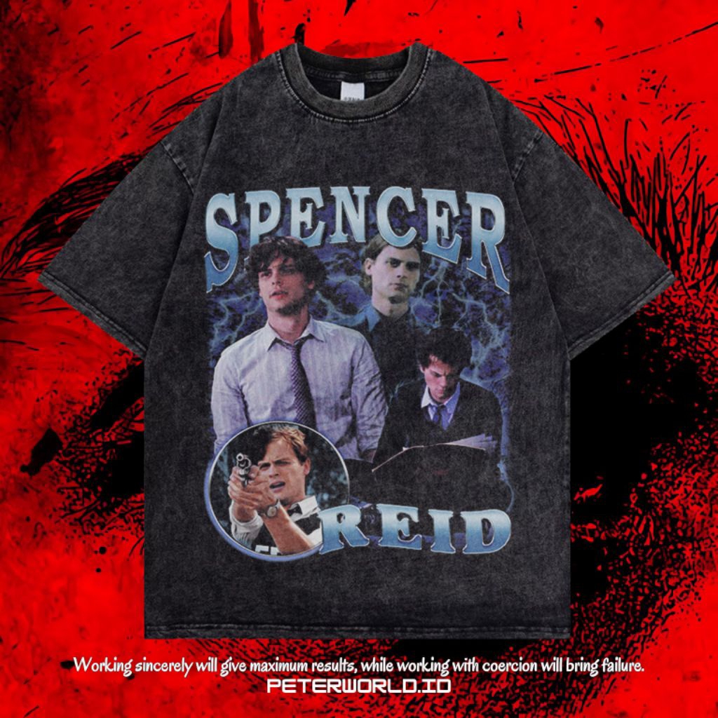 Kaos Spencer Reid Oversize Washing Vintage Tee | Kaos Oversized | Kaos Washing | Oversized T shirt |