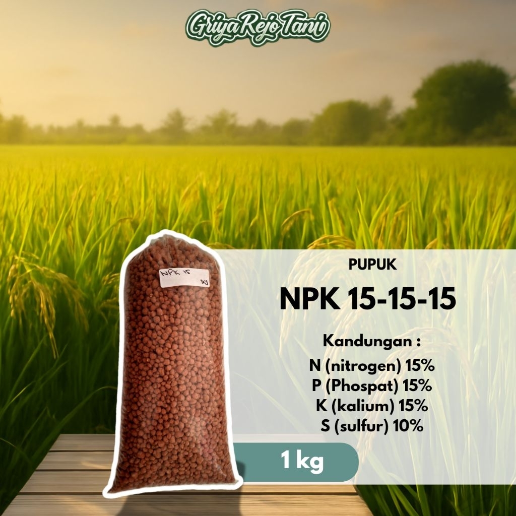 PUPUK NPK 15-15-15 MERAH 1KG