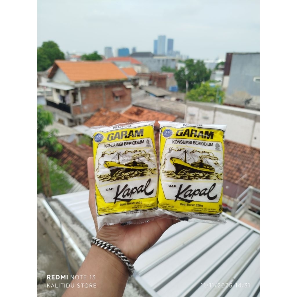 Garam beriodium Cap Kapal 250gr/Garam beriodium/PROMO
