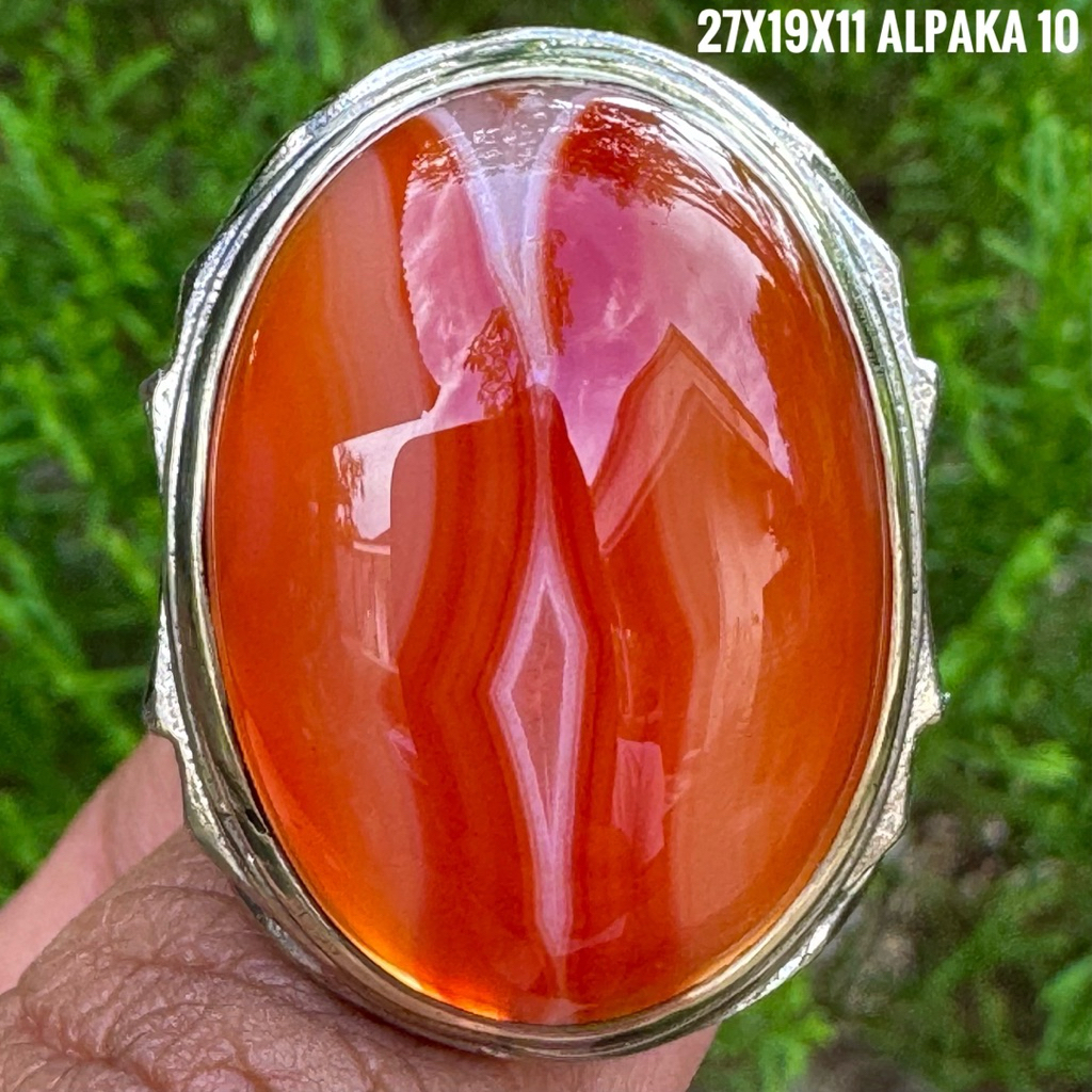 Cincin Batu Akik Natural Cempaka