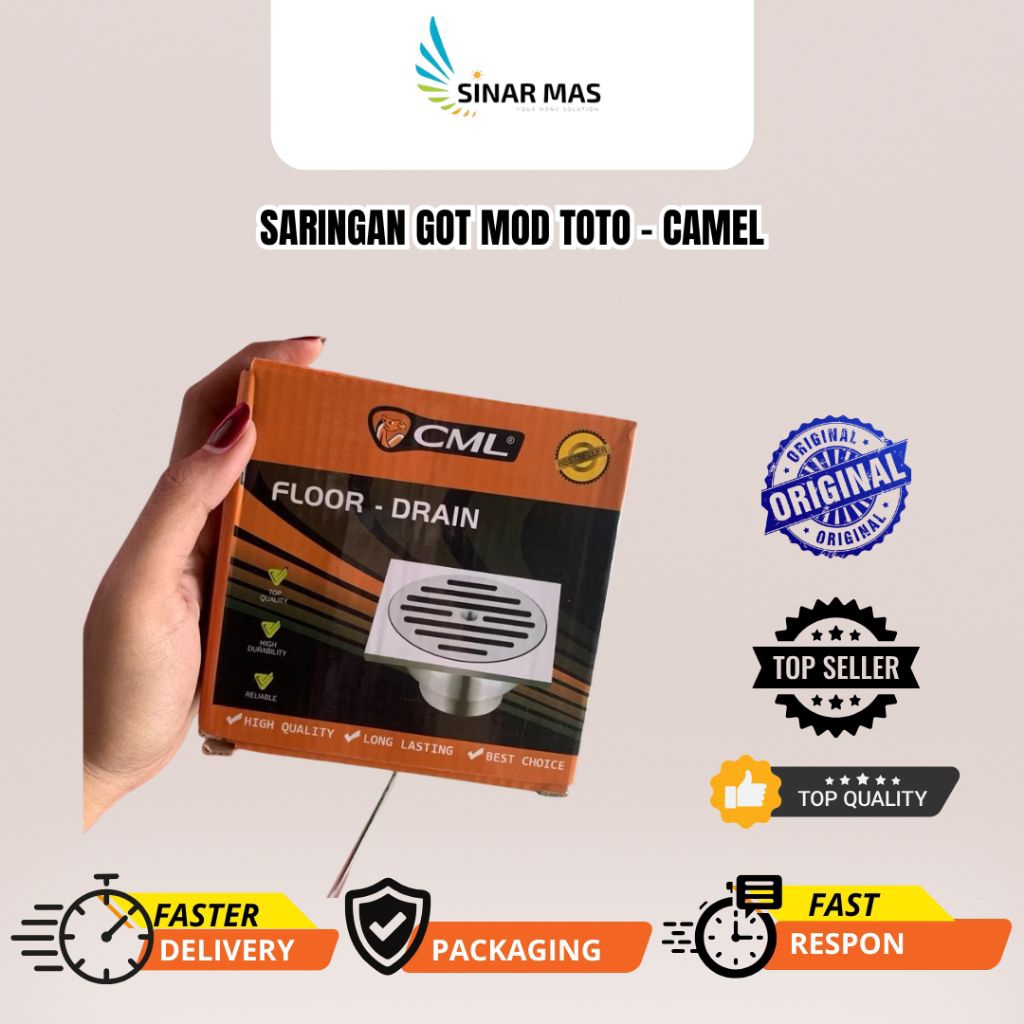 Saringan Got Putar CAMEL – Anti Tikus, Pembuangan Air Lancar & Bersih