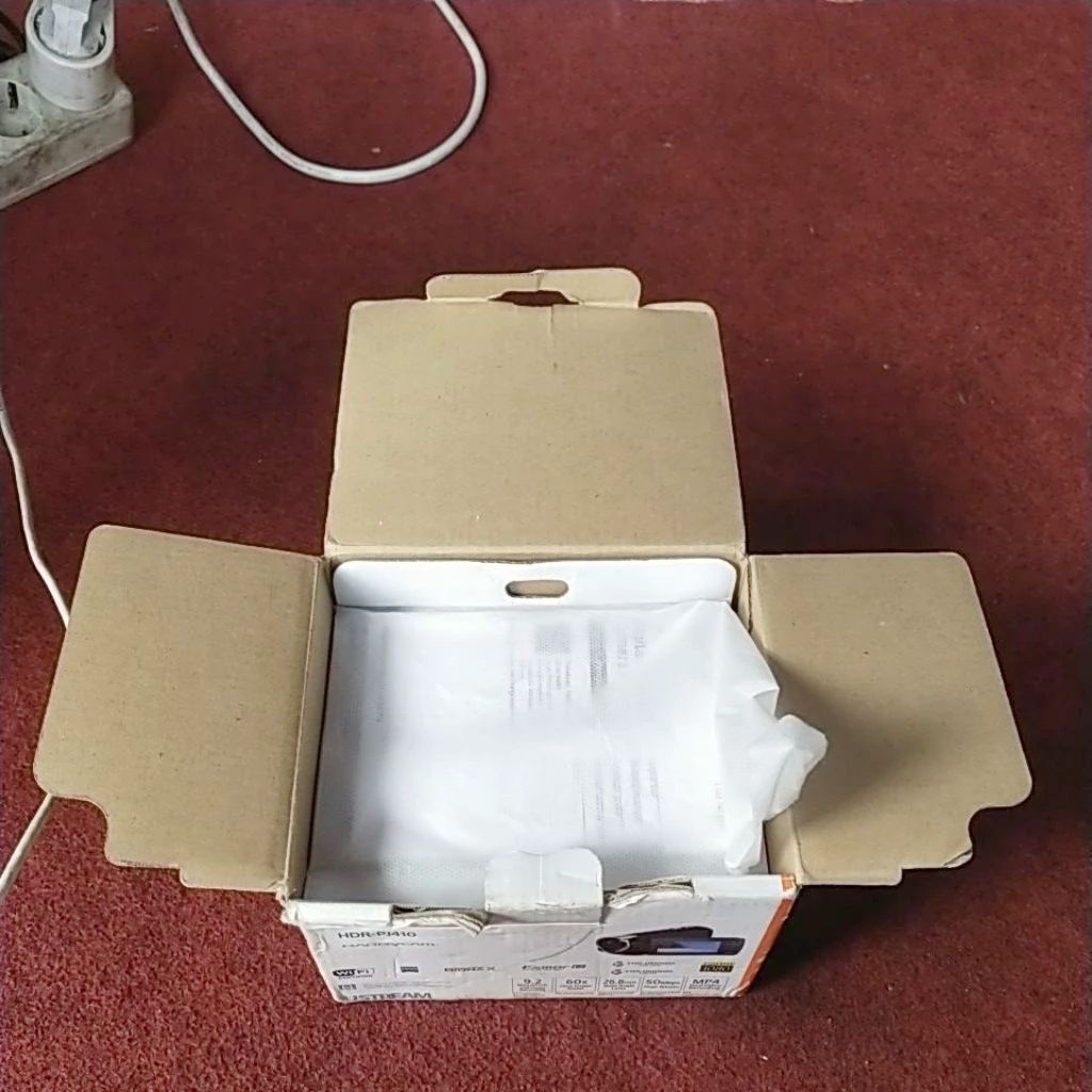 dusbox sony hdr-pj410 dus box sony hdr-pj410 kardus sony hdr-pj410