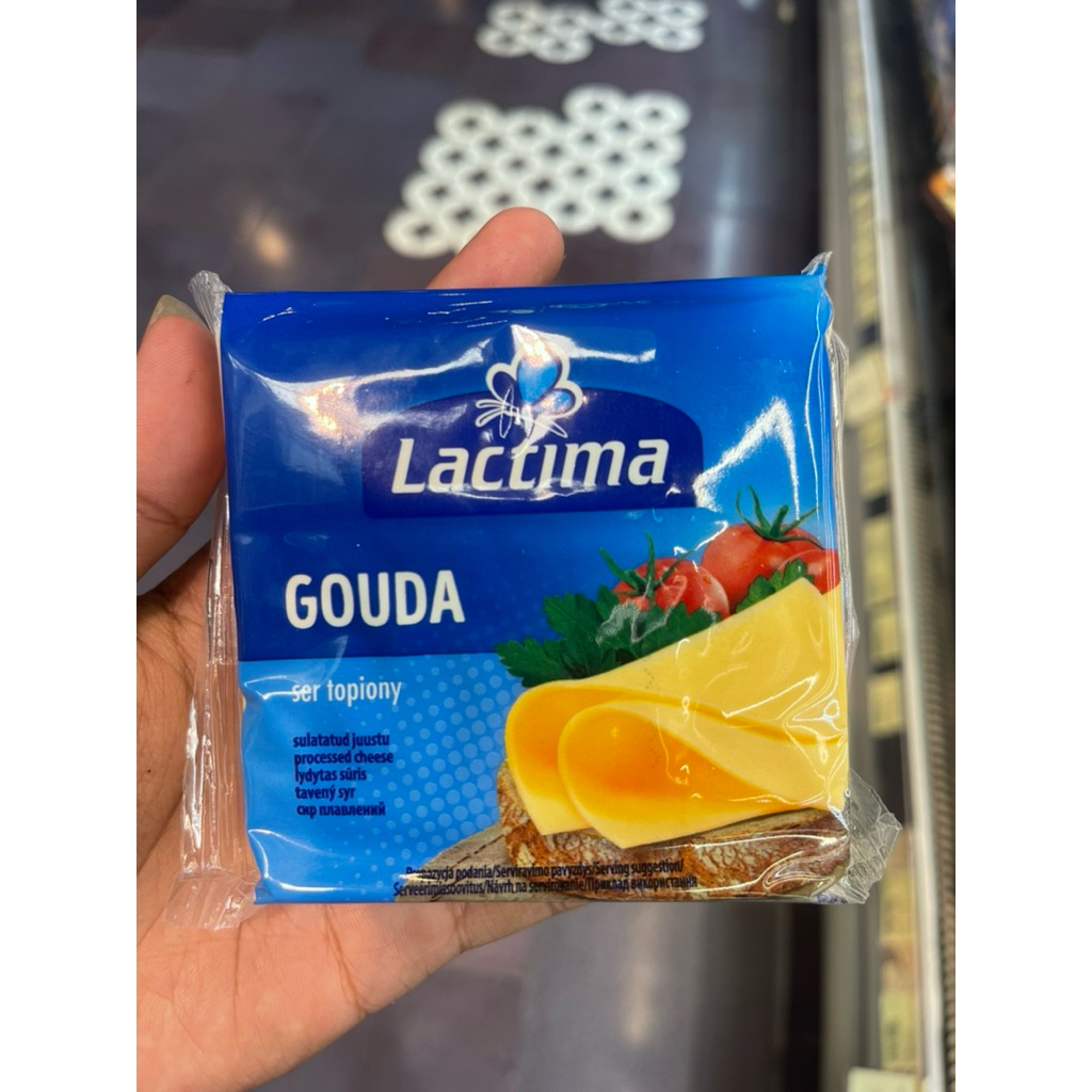 Lactima Gouda Cheese Slice /Keju Gouda 130gram / Pack
