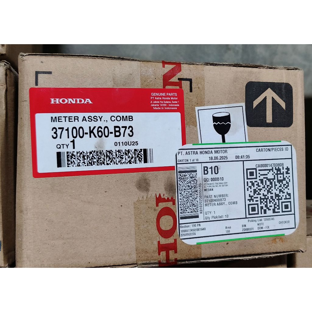 37100K60B73 Speedometer (Meter Assy) Honda Vario 125 eSP K60R CBS 37100-K60-B73