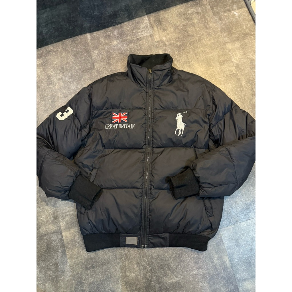 Jaket bulang polo ralph lauren great britain vintage puffer down jacket