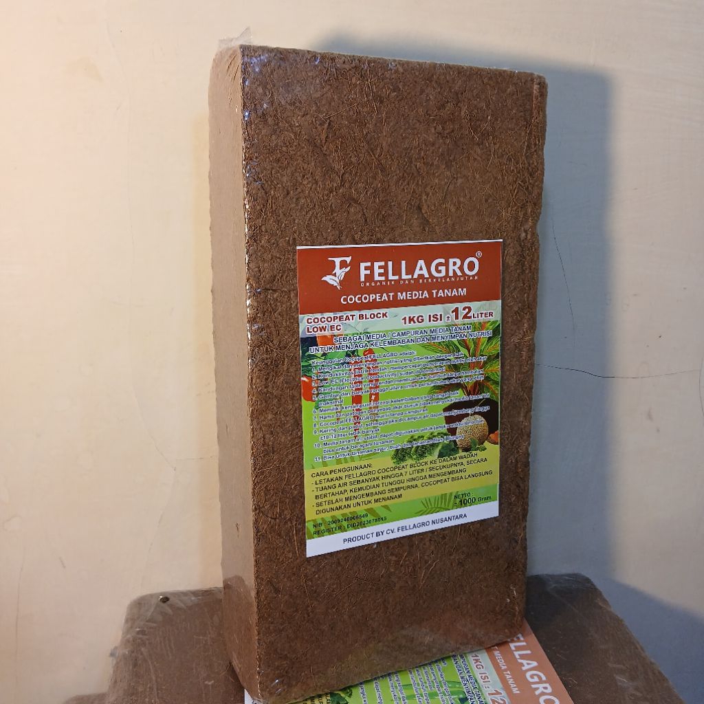 FELLAGRO COCOPEAT MEDIA TANAM COCOPEAT BALOK 1KG