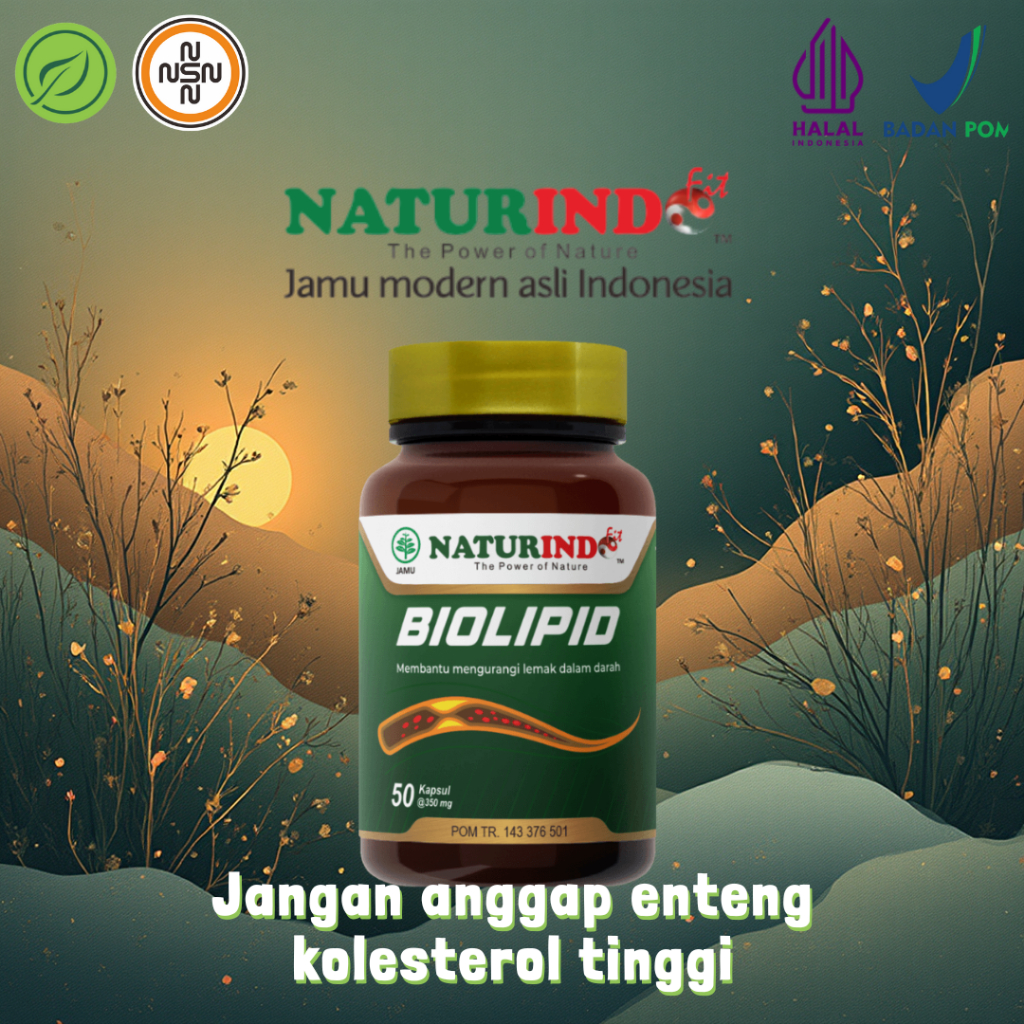 Obat Herbal BIOLIPID Naturindo (Spesial Kolesterol)