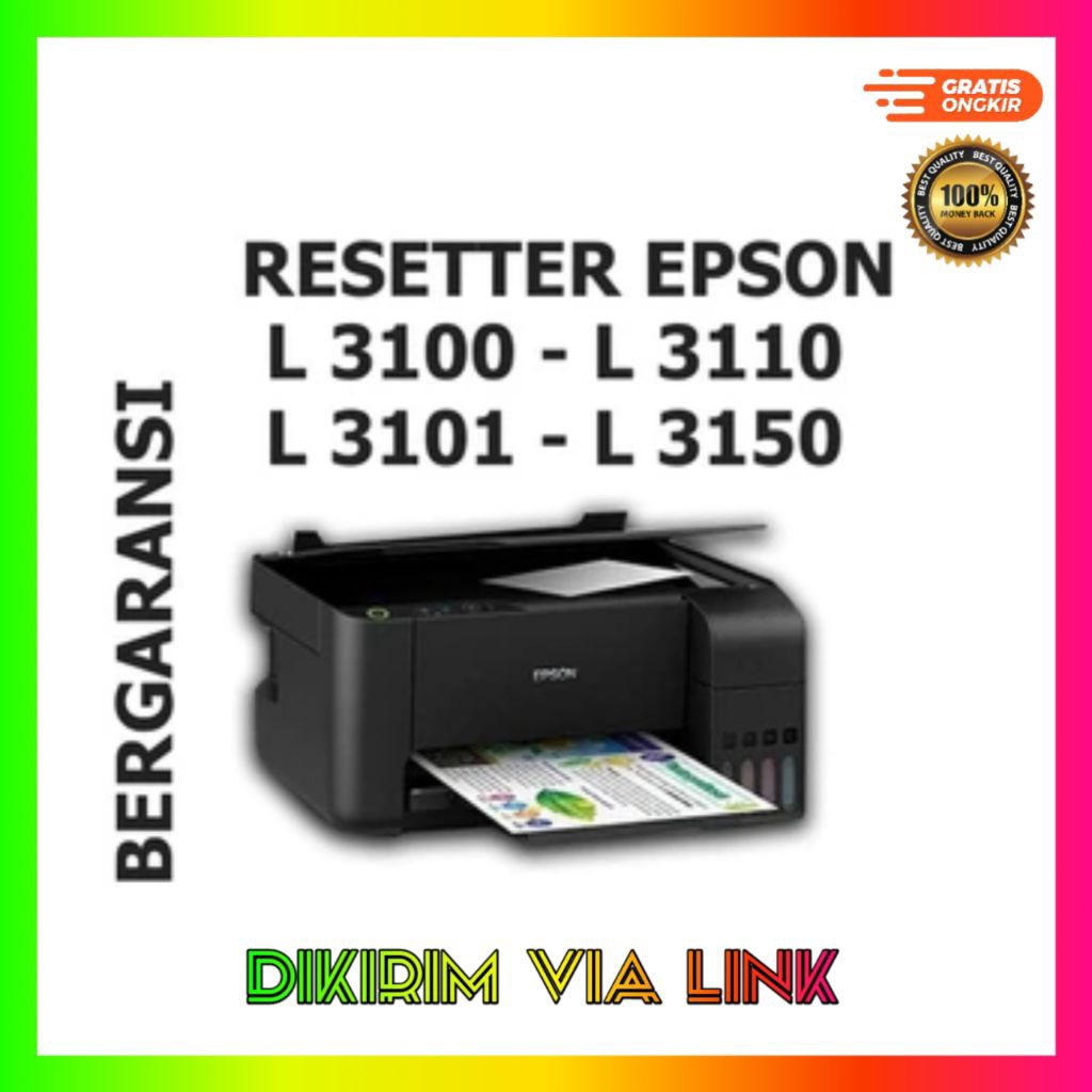 Resetter Printer Epson L3110 Reset L31110 Terbaru PRO Plus Ap