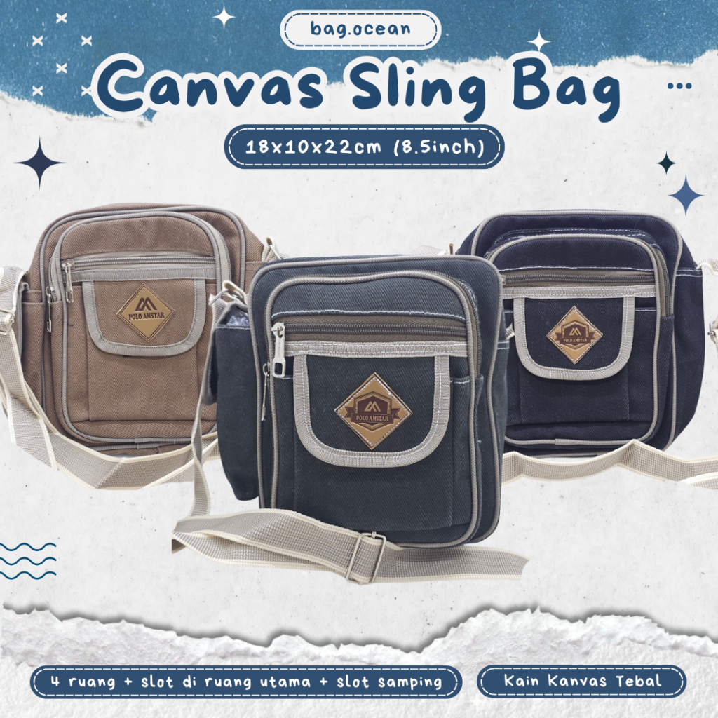 TAS HP KANVAS BAEPACK MURAH KUAT ORIGINAL / TAS SELEMPANG KOTAK COMPACT BAEPACK MURAH / TAS HP 8 INC