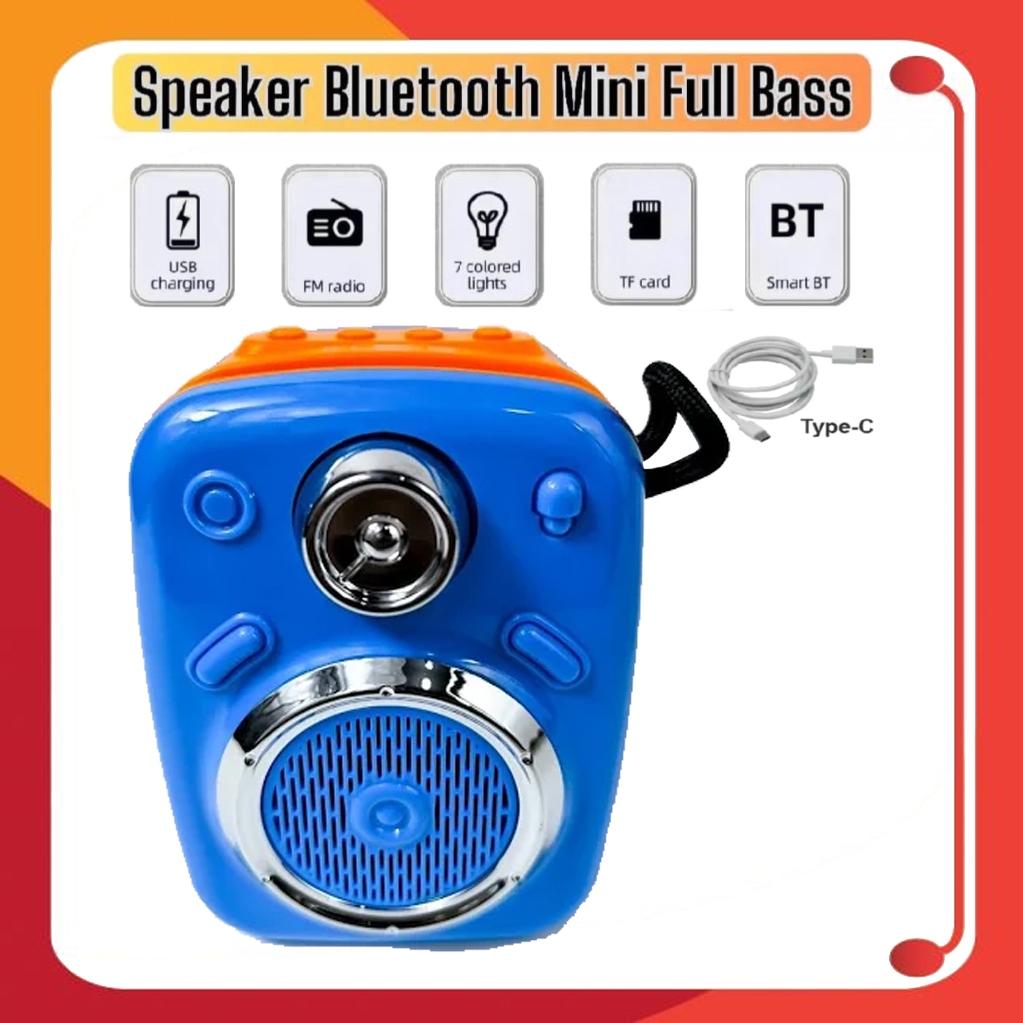 speaker FLECO F -671AB  BLUTUT/ RADIO FM BATRAI ISI ULANG