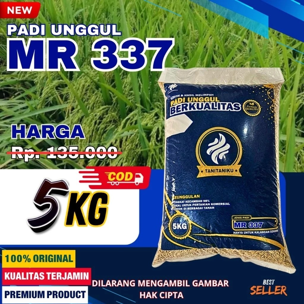 Benih Padi MR 337 Kemasan 5kg