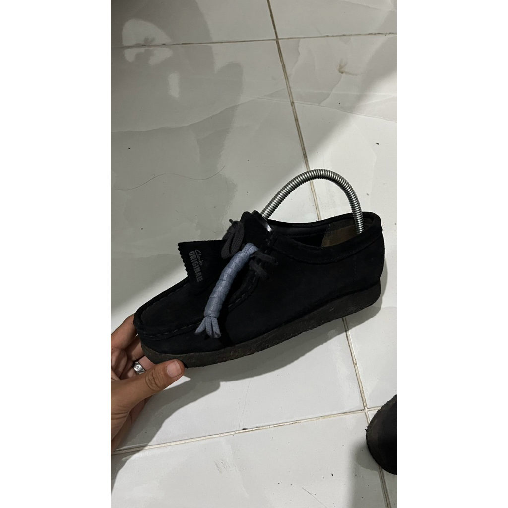 Clarks Wallabees Black Suede