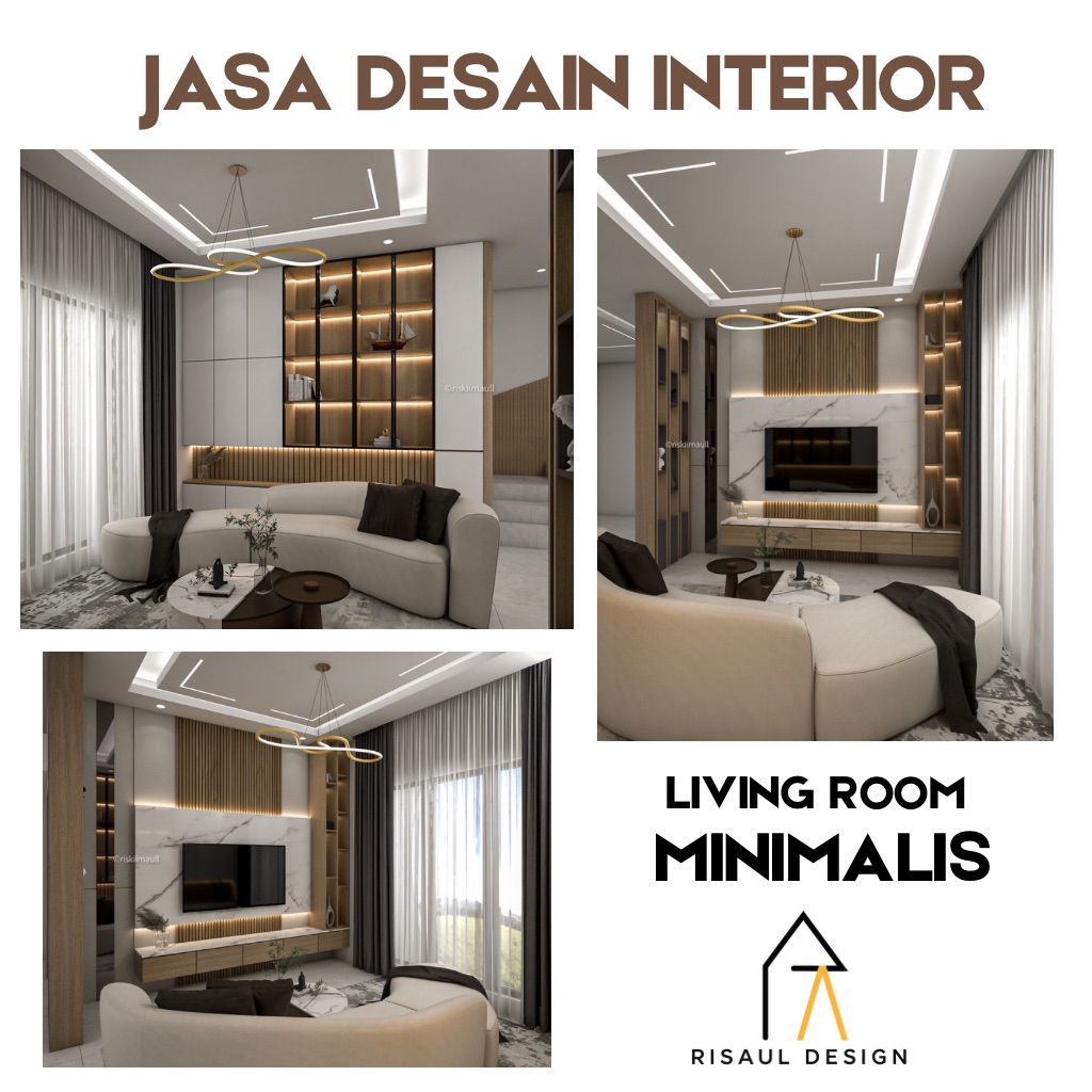 jasa desain 3d interior murah | desain ruang tamu  rumah | jasa desain rumah FREE REVISI