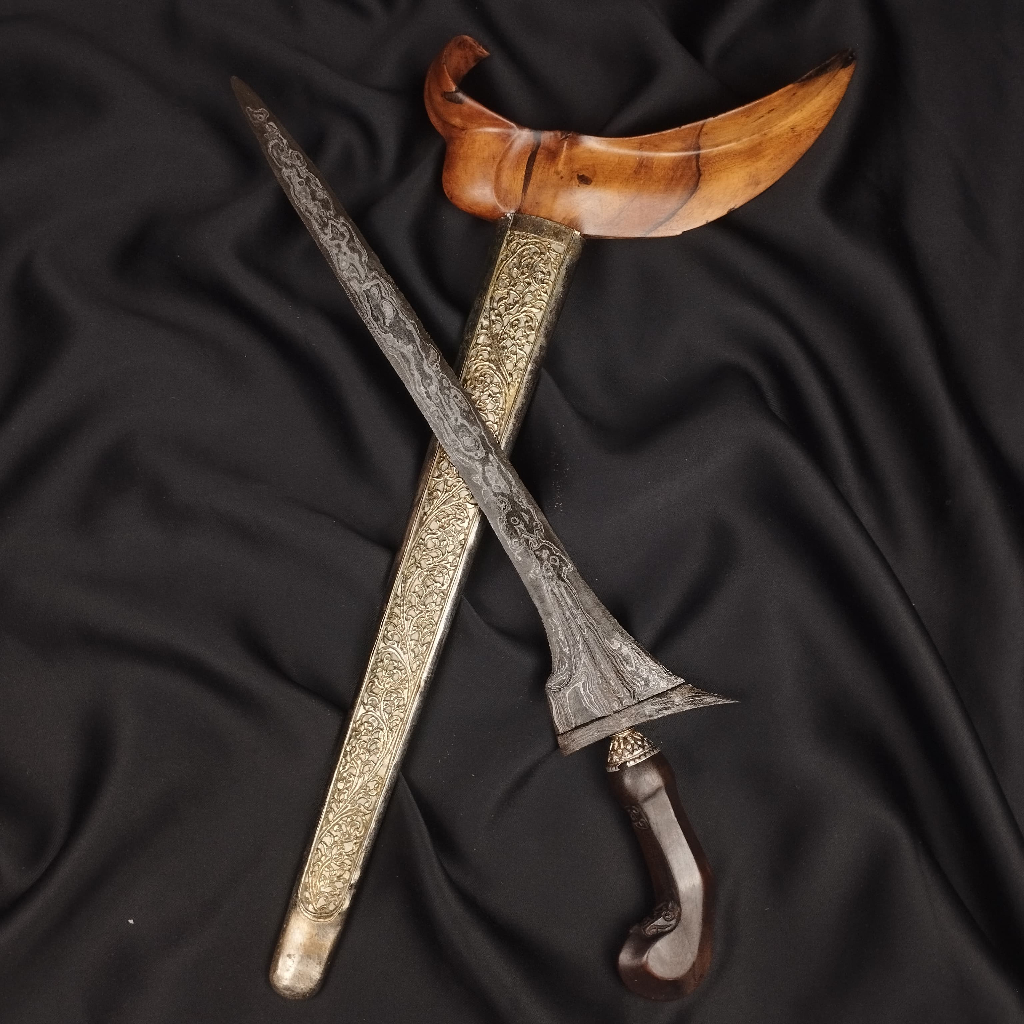 Keris Jalak Sangu Tumpeng Pamor Udan Mas Tiban Asli Kuno