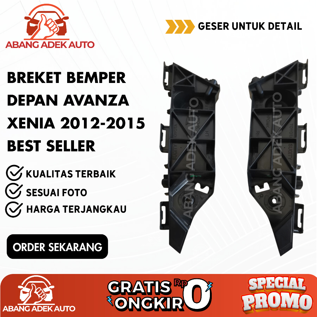 Breket Bemper Depan Avanza Xenia 2012 - 2015 Original