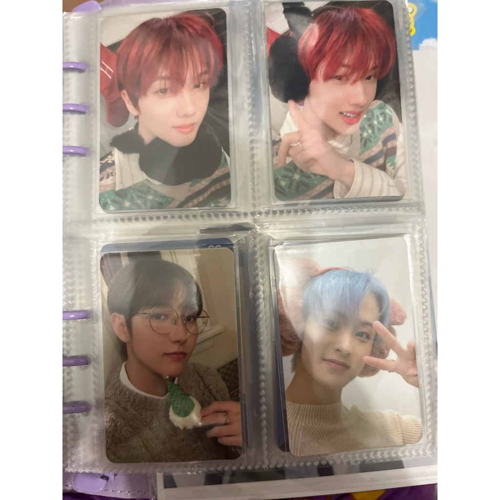 PHOTOCARD PINK CHRISTMAS MARK RENJUN JISUNG