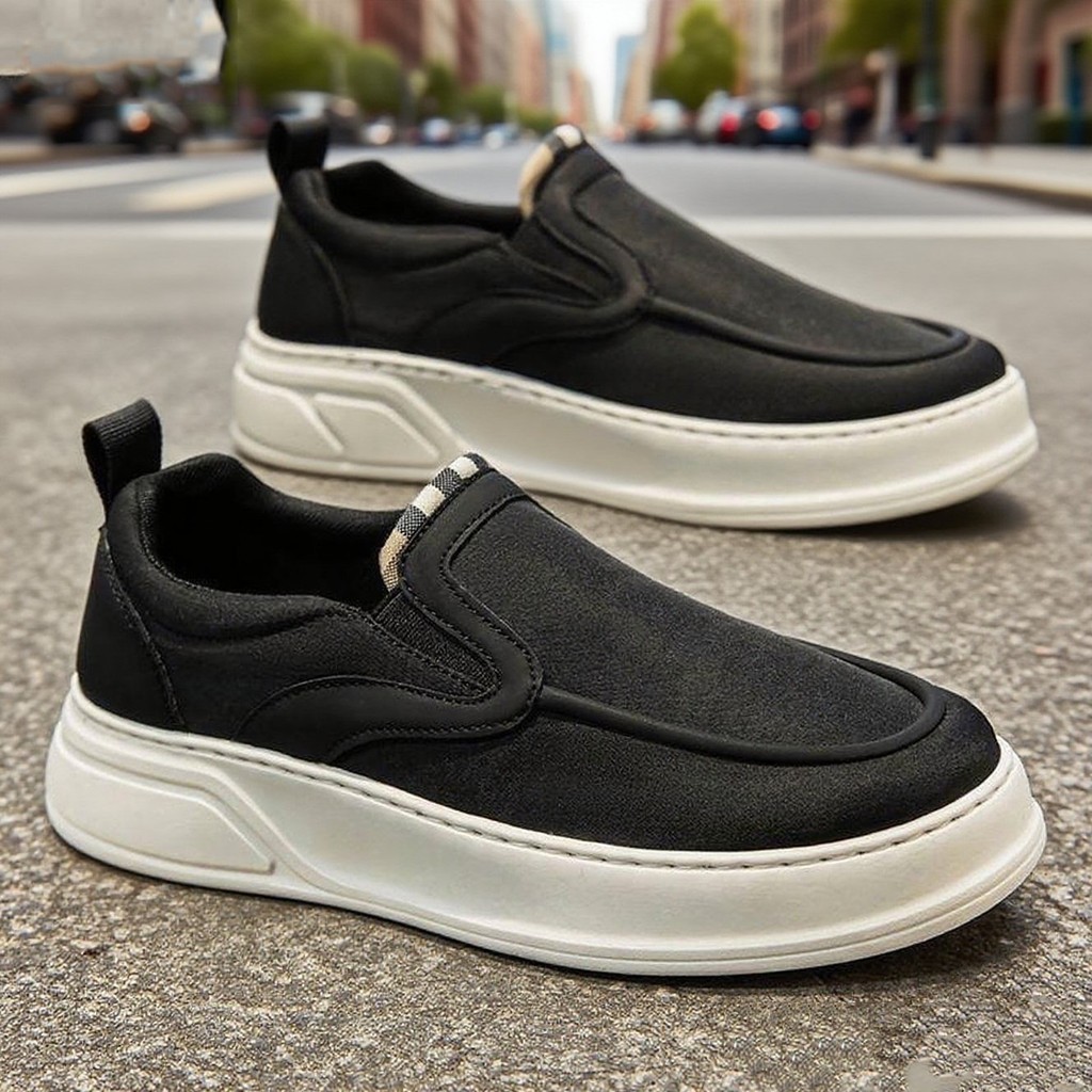 Sepatu Pria Slip On Anti-Slip Nyaman Ukuran fashionable, sepatu anti slip casual modis slip-on pria 