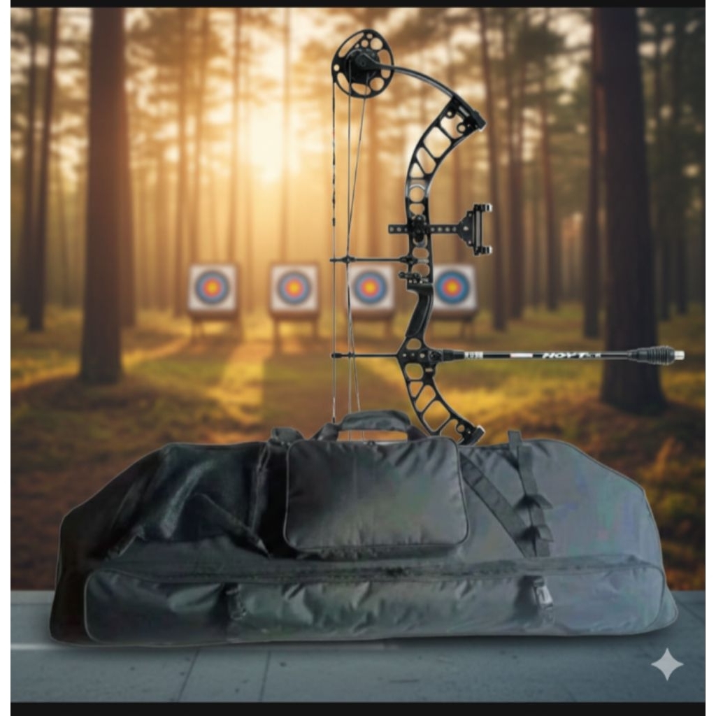 Tas Busur Panah Compound bow Panjang 120 cm x 43 x 12 cm Full Busa Compound Bag High Quality Portabl