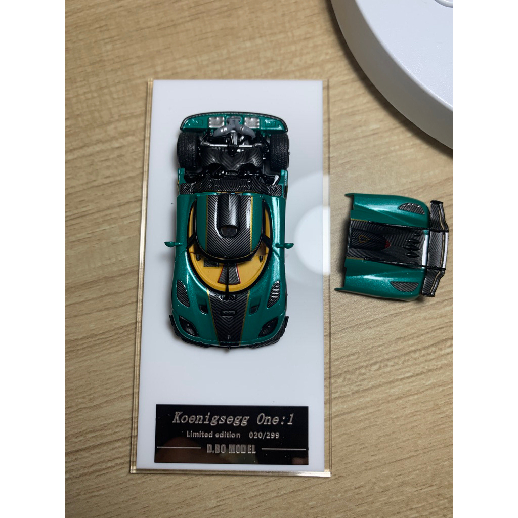DIECAST LANGKA KOENIGSEGG ONE GREEN DRAGON MODEL UNSEAL