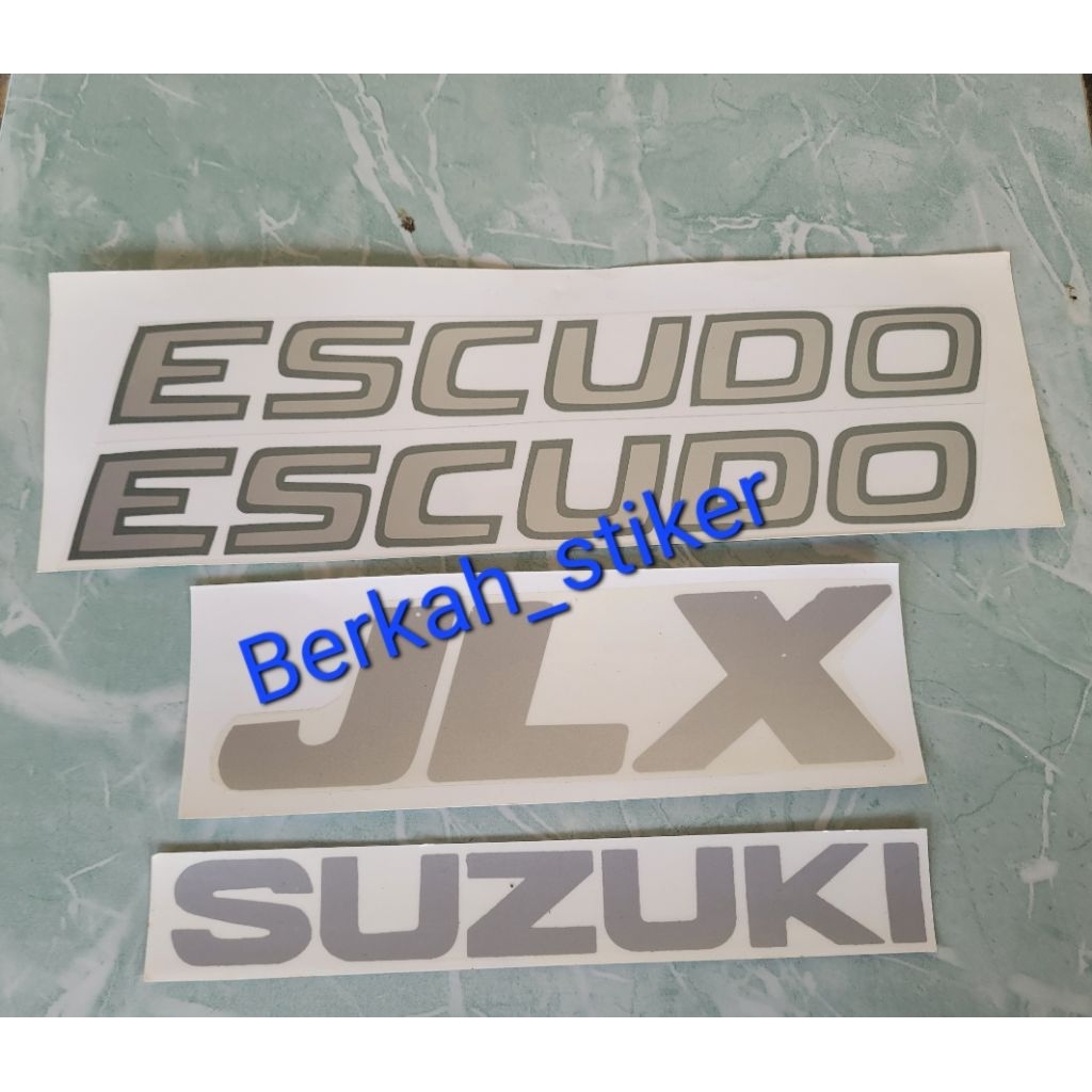 stiker tulisan escudo / sticker tulusan jlx/stiker tulisan suzuki /sticker suziki jlx escudo/stiker 