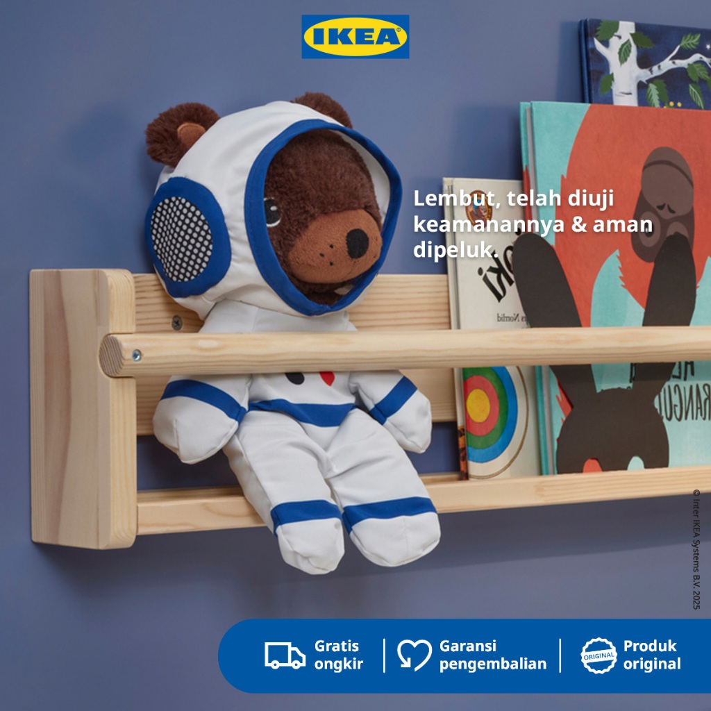 IKEA ASTONSPARV Boneka Hewan Kain Mainan Anak Bayi 28 cm Soft Toy Edukasi Motorik Karakter Lucu