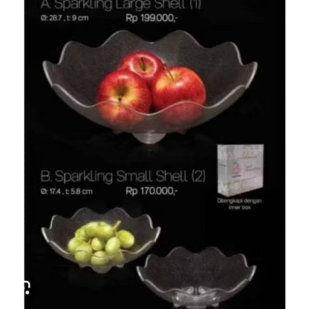 large shell tupperware 1set