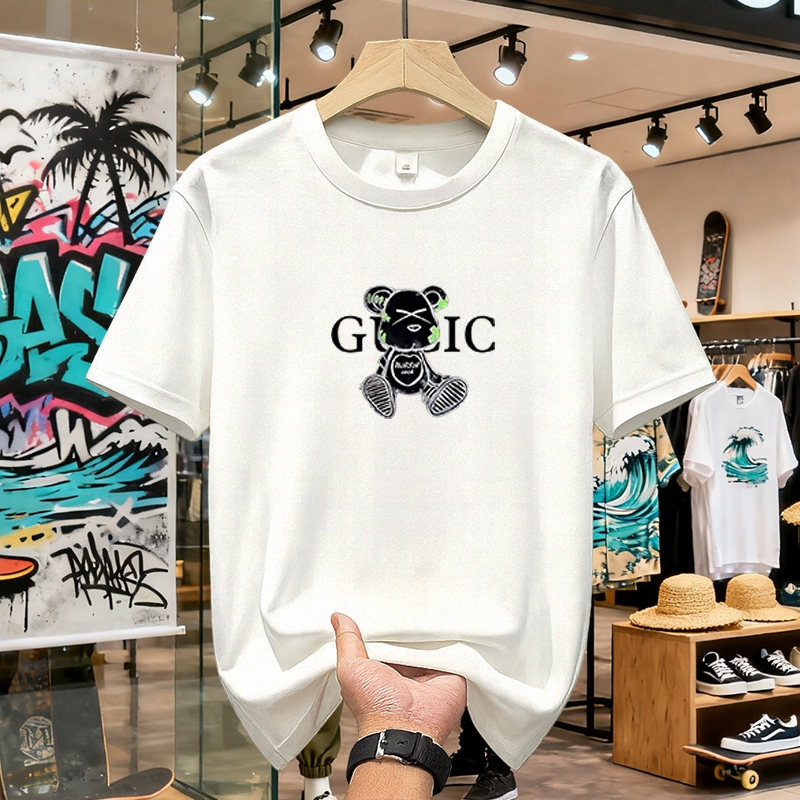 Gucci Kaos Pria Wanita Original Desain Mewah Bahan Lembut Adem Cocok Untuk Gaya Streetwear & Casual 