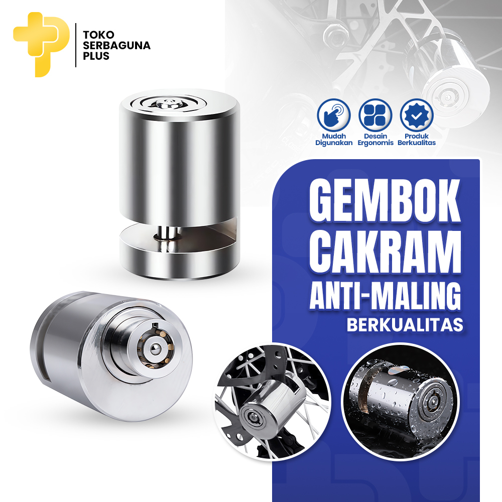 Gembok Cakram Motor Anti Maling Kunci Pengaman Sepeda Listrik Matic