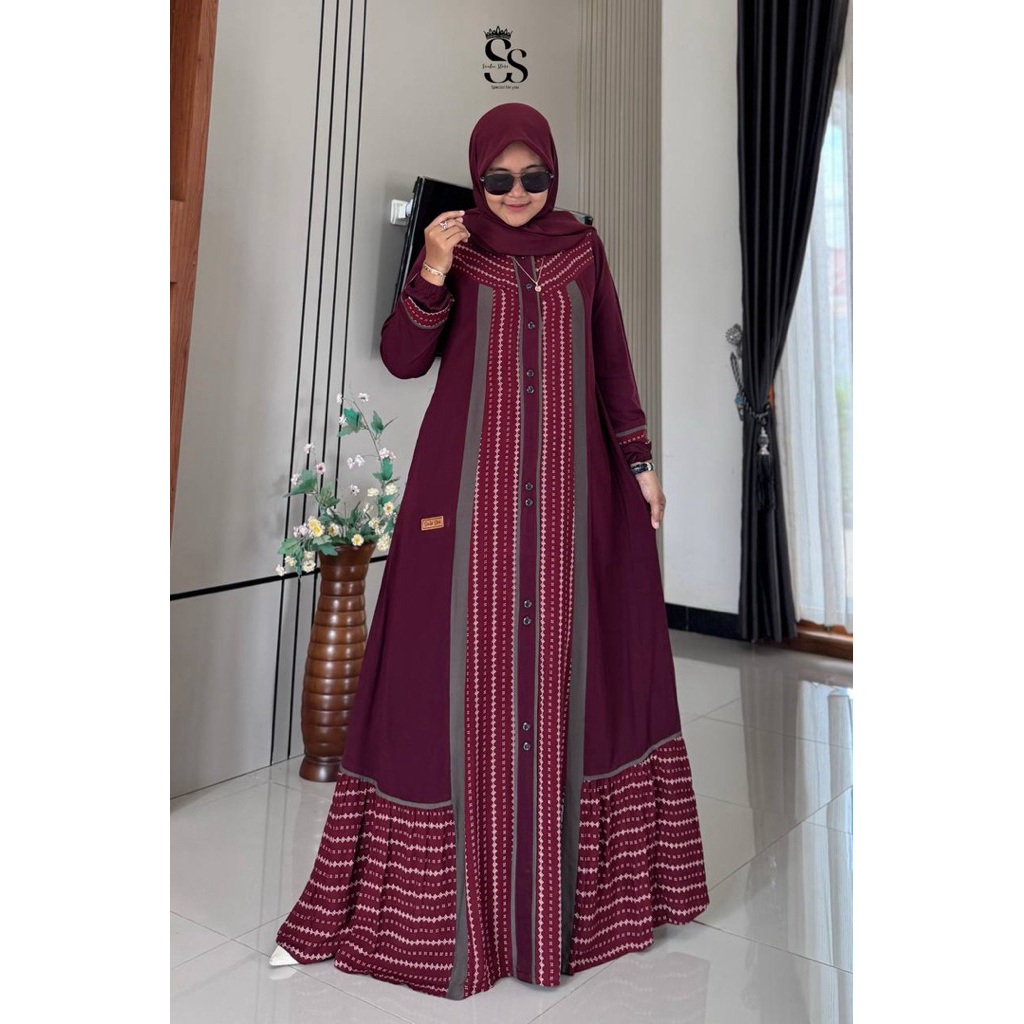 SAULINSTORE launching terbaru/gamis twill uniqlo ori/saulin store ori/dress saulin ori/gamis saulin 