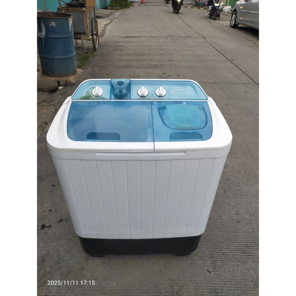 mesin cuci Denpoo 8kg siap pakai