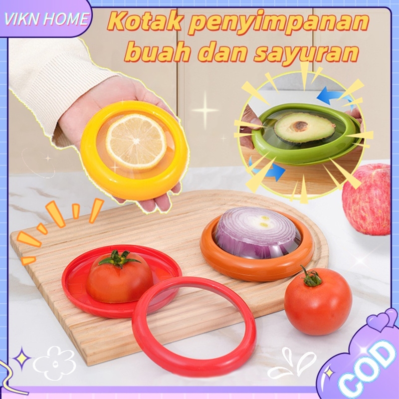 Kotak penyimpanan transparan kulkas bawangkotak penyimpanan buah dan sayuran lemon Wadah Buah & Sayu