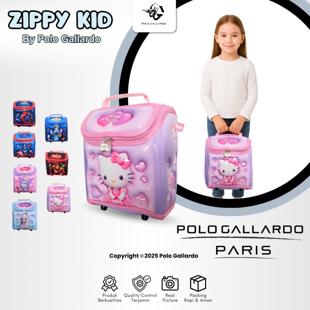 Polo Gallardo Tas Sekolah TK PAUD Import Ransel Anak Perempuan Laki Laki Randoseru Backpack Fashion