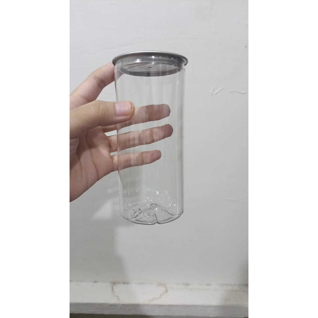CUSTOM SABLON Botol PET CAN 250ml Pop Can Kaleng Soda Botol Minuman Slim