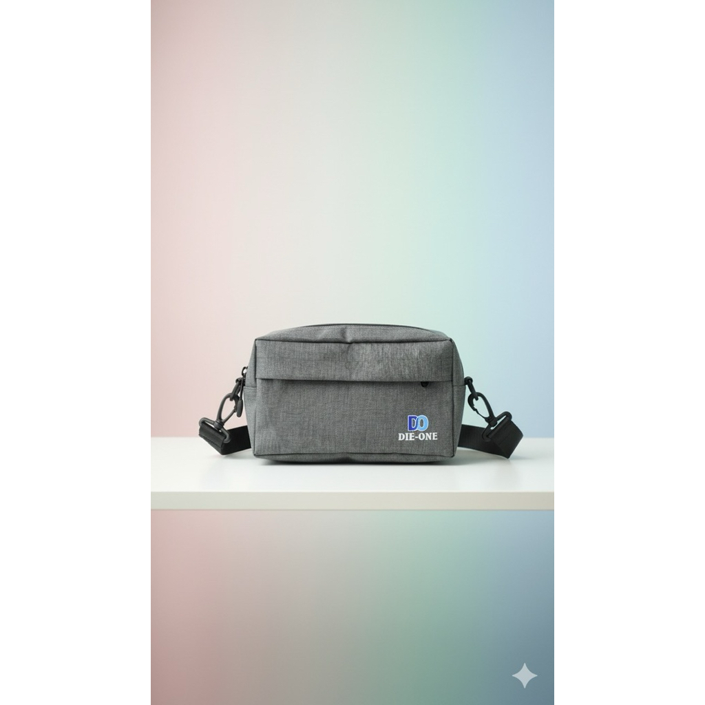 DIE-ONE Sling Bag Pria/Wanita – Tas Selempang Casual Kain Premium