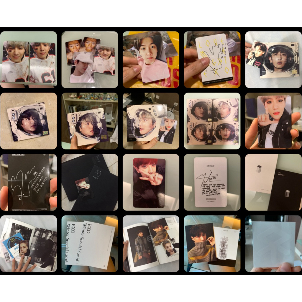 ALBUM EXO LAMA Exodus Love Me Right Exact Monster Lotto Baekhyun Chanyeol Ver